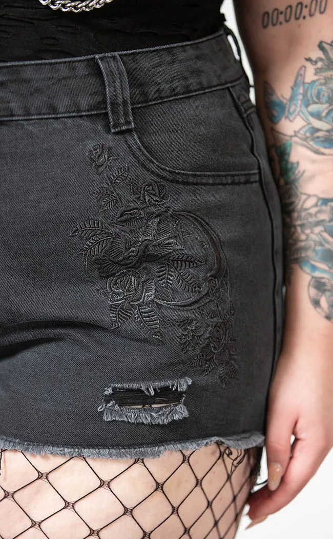 Alchemille Denim Shorts [Plus-Size]