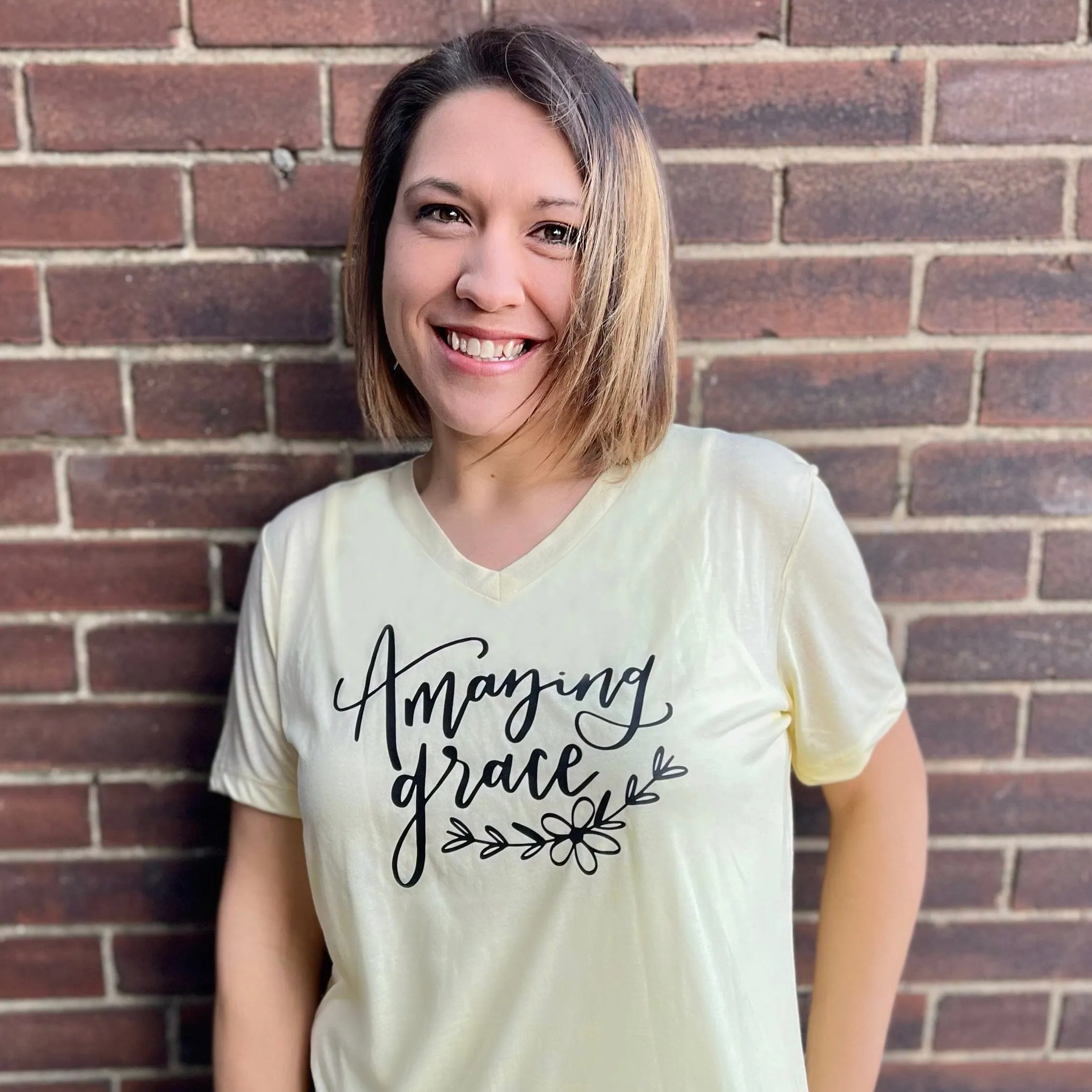 Amazing Grace Ladies V-Neck