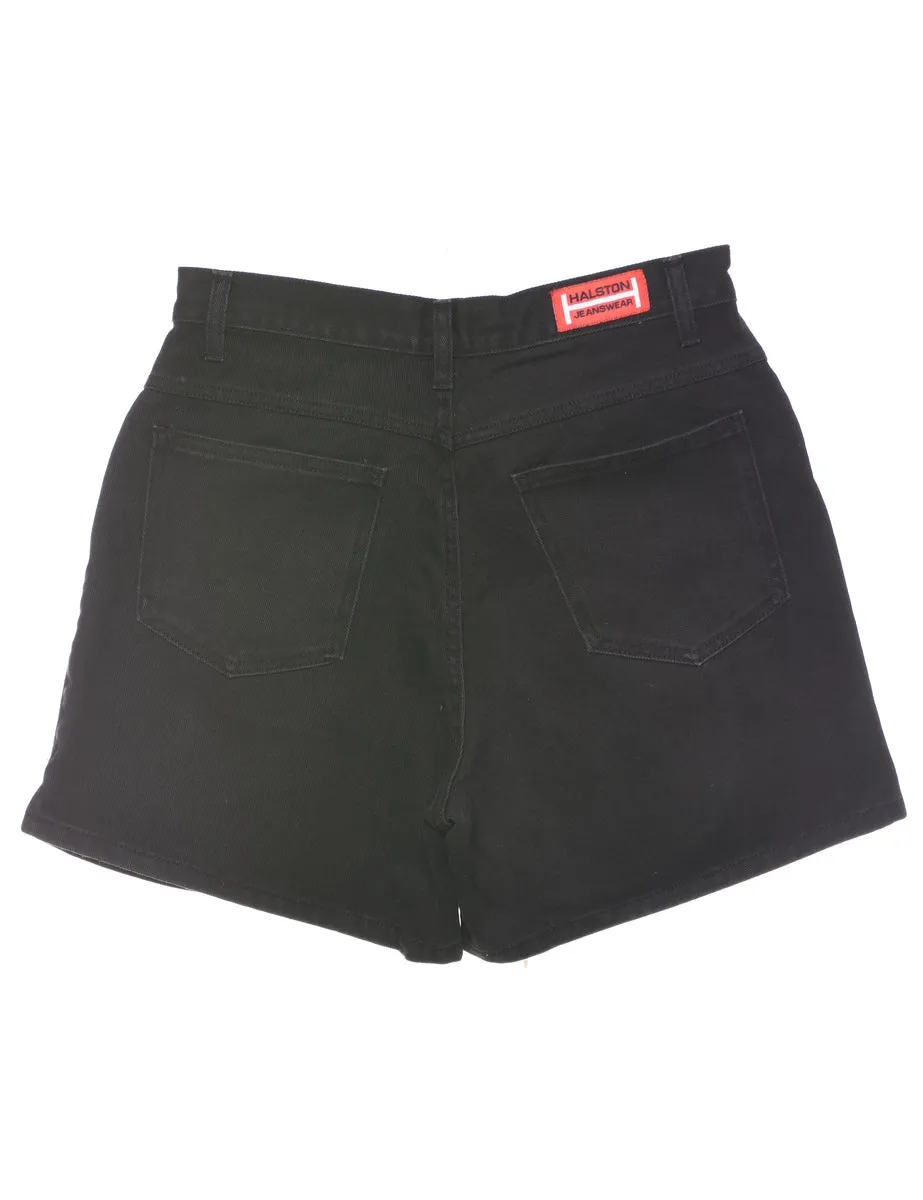 Black Denim Shorts - W28 L4