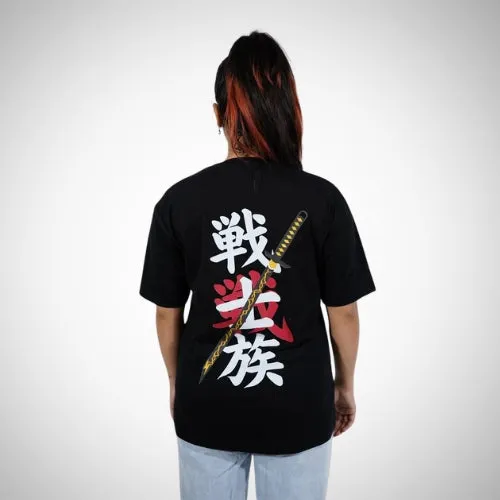 Demon Wear's Samurai "Teddy" Graphic T-Shirt Combo Pack Of 2 for Her