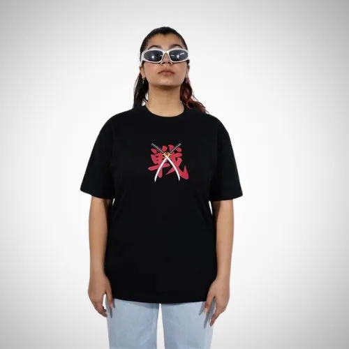 Demon Wear's Samurai "Teddy" Graphic T-Shirt Combo Pack Of 2 for Her