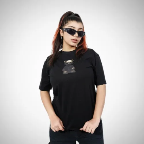Demon Wear's Samurai "Teddy" Graphic T-Shirt Combo Pack Of 2 for Her