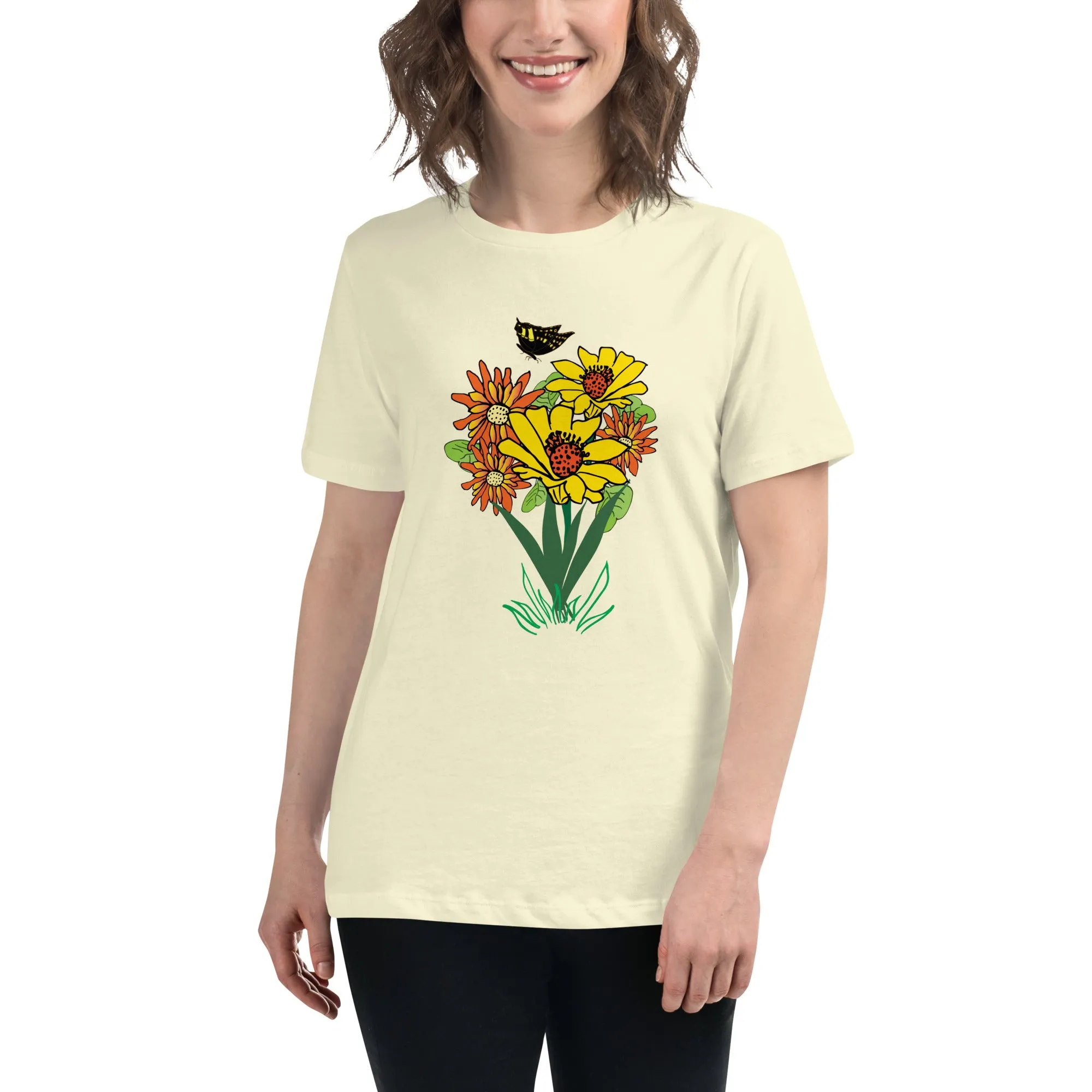 Happy Blooms Bouquet Women's Relaxed T-Shirt