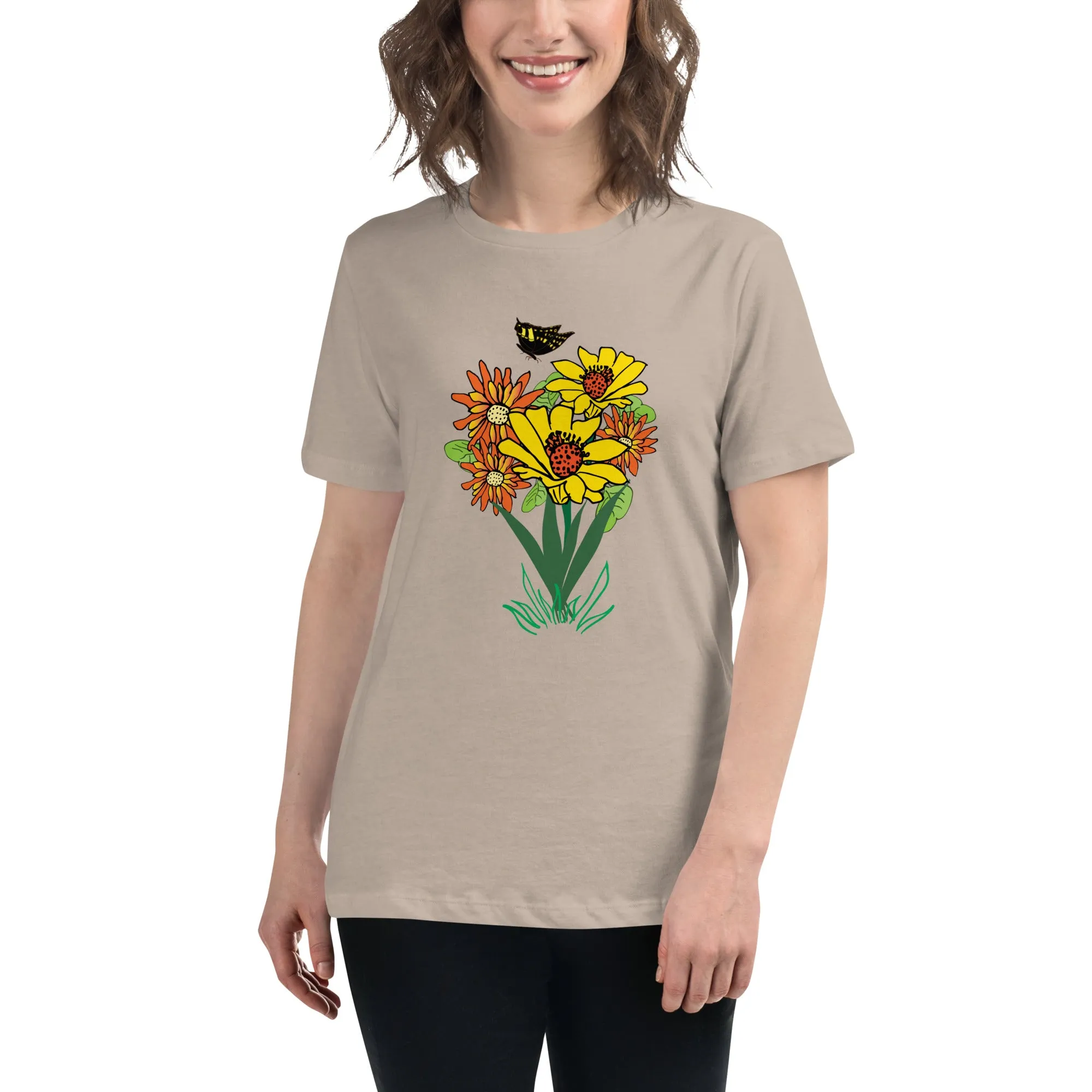 Happy Blooms Bouquet Women's Relaxed T-Shirt