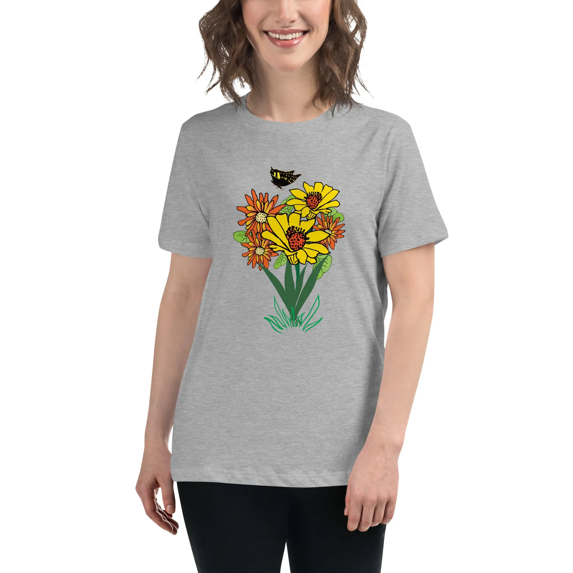 Happy Blooms Bouquet Women's Relaxed T-Shirt