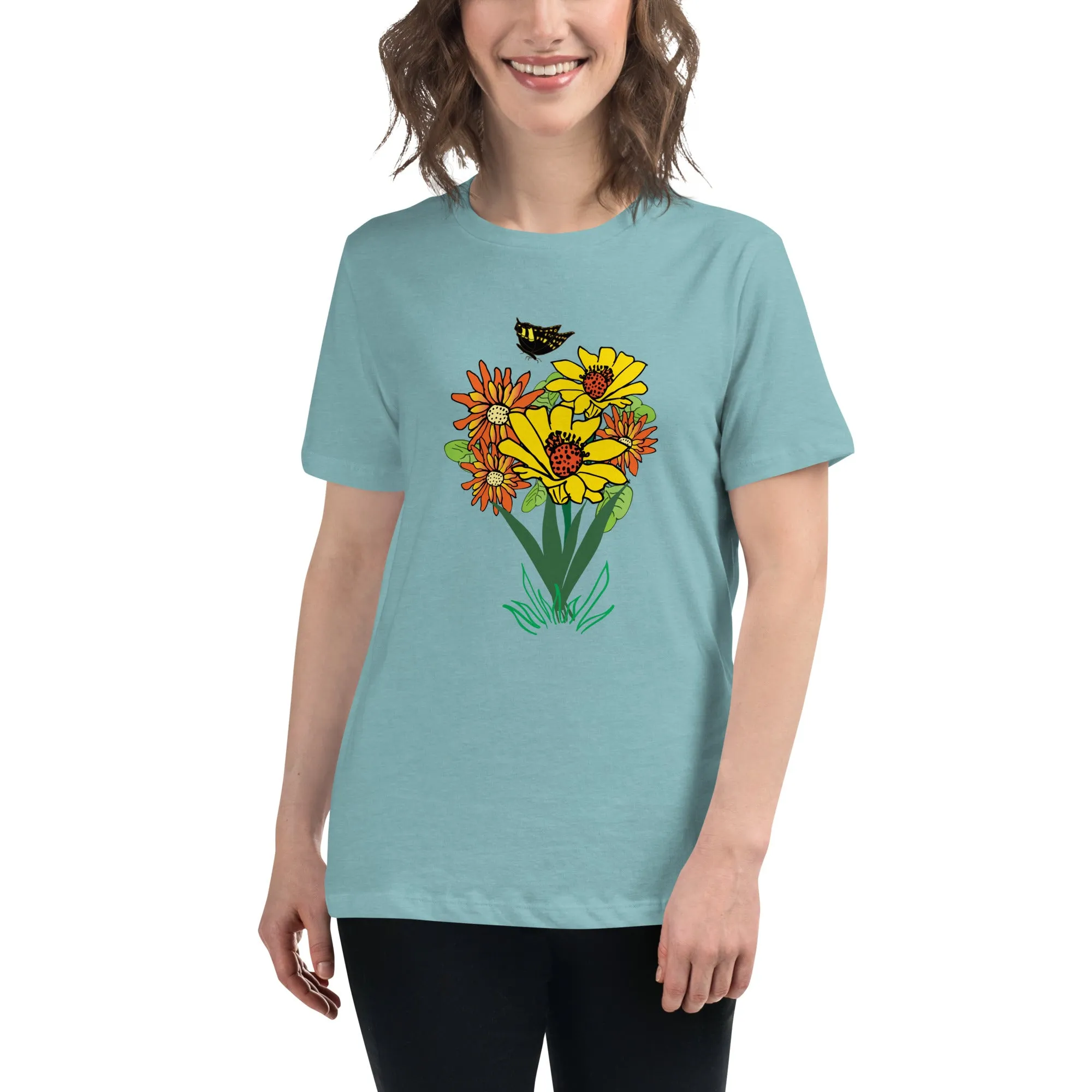 Happy Blooms Bouquet Women's Relaxed T-Shirt