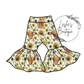 Highland cow bell bottoms