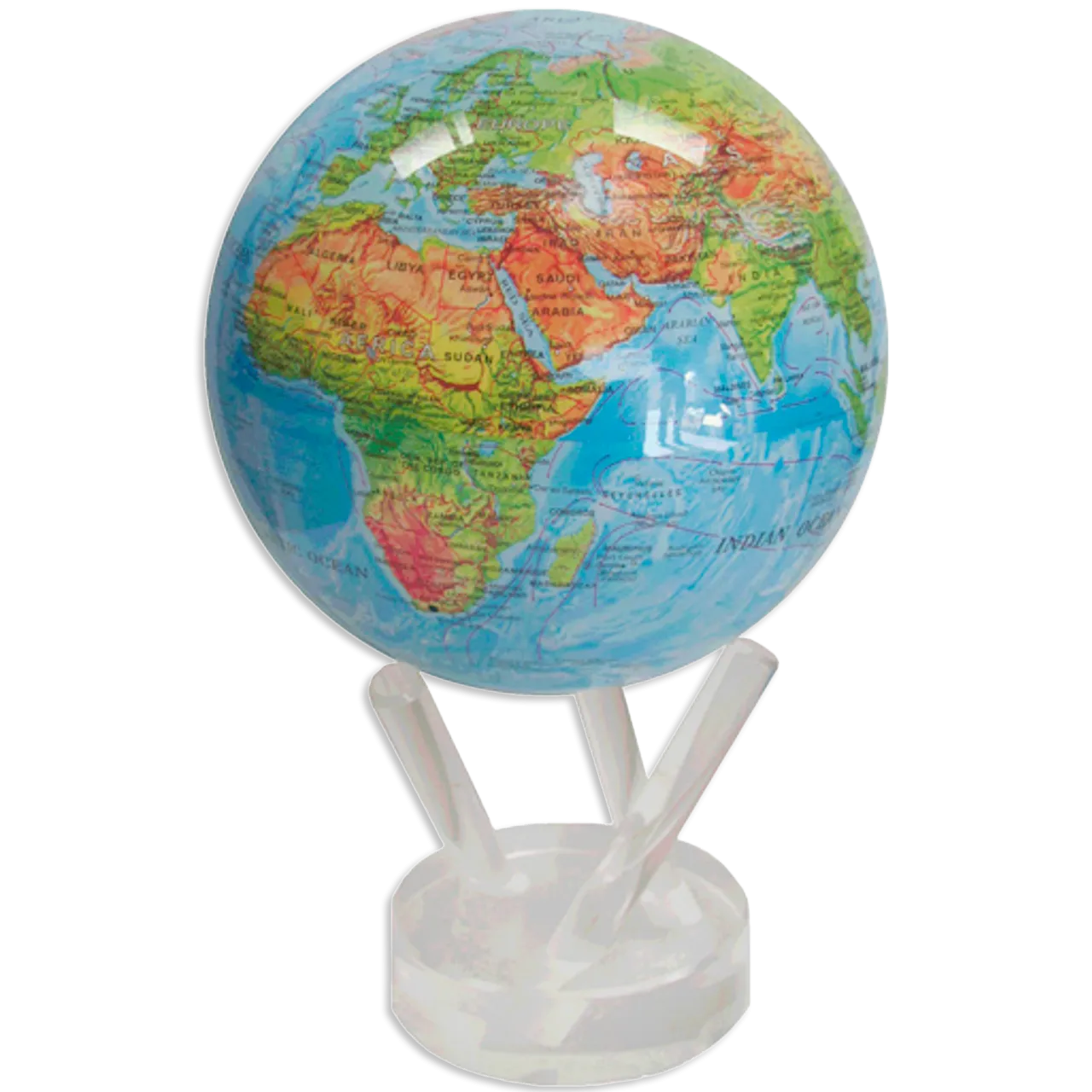 MOVA Globe - Blue Relief Map