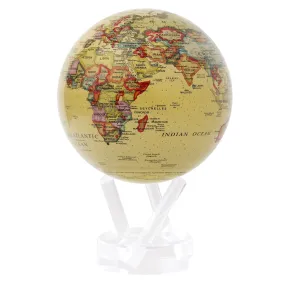 MOVA Globe - Yellow Political Map