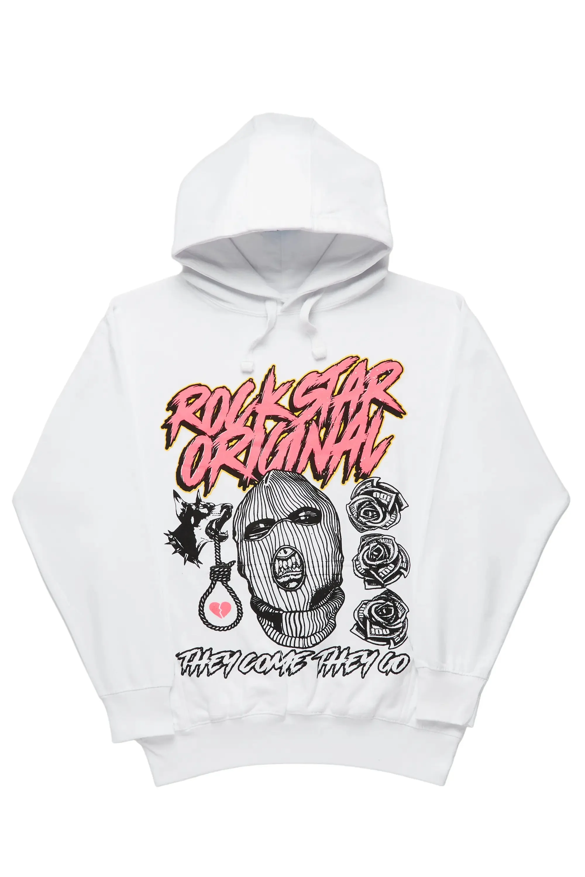 Nolani White Oversized Hoodie
