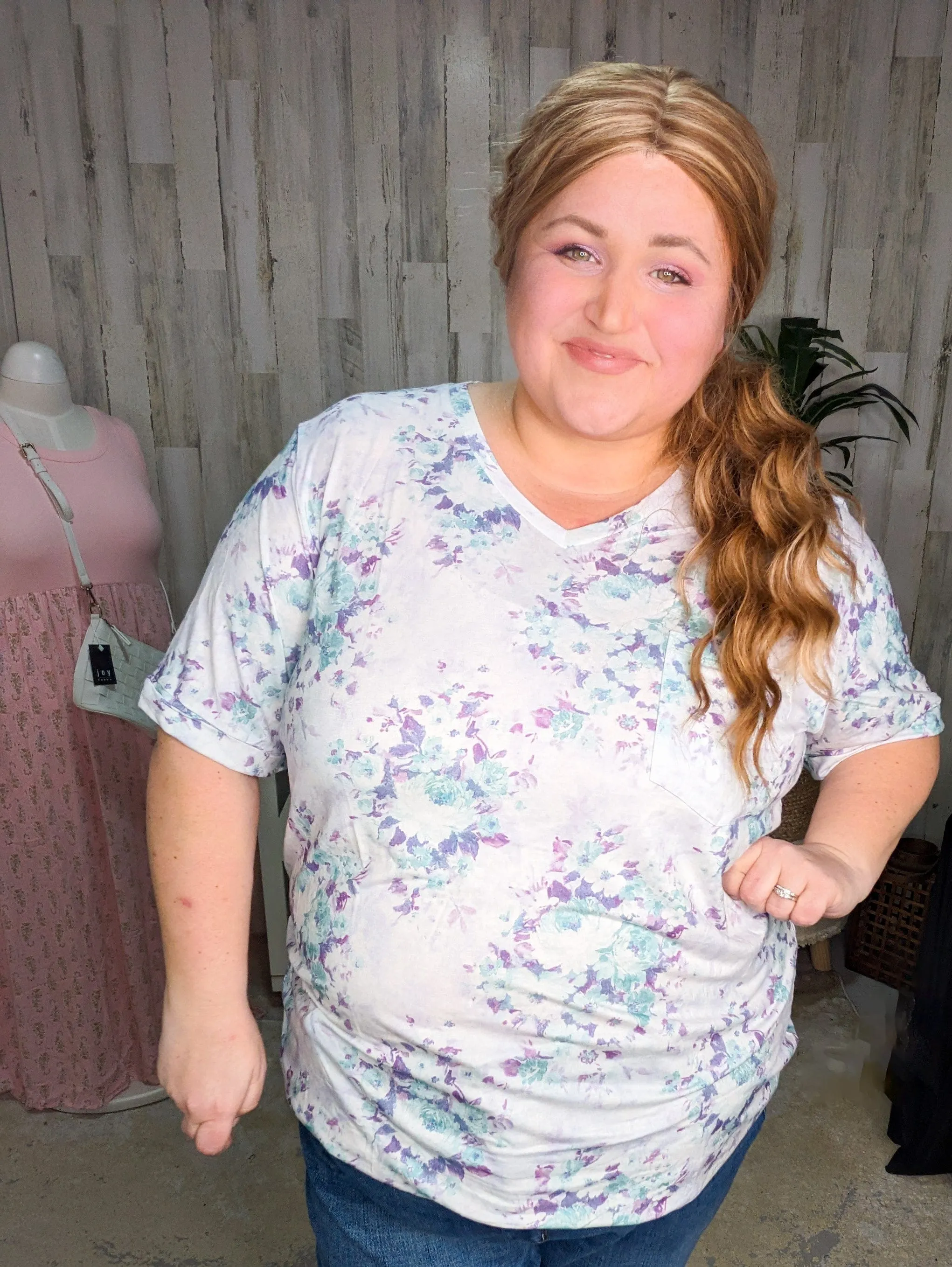 Pocketful of Perfect Tees- Floral Vibes