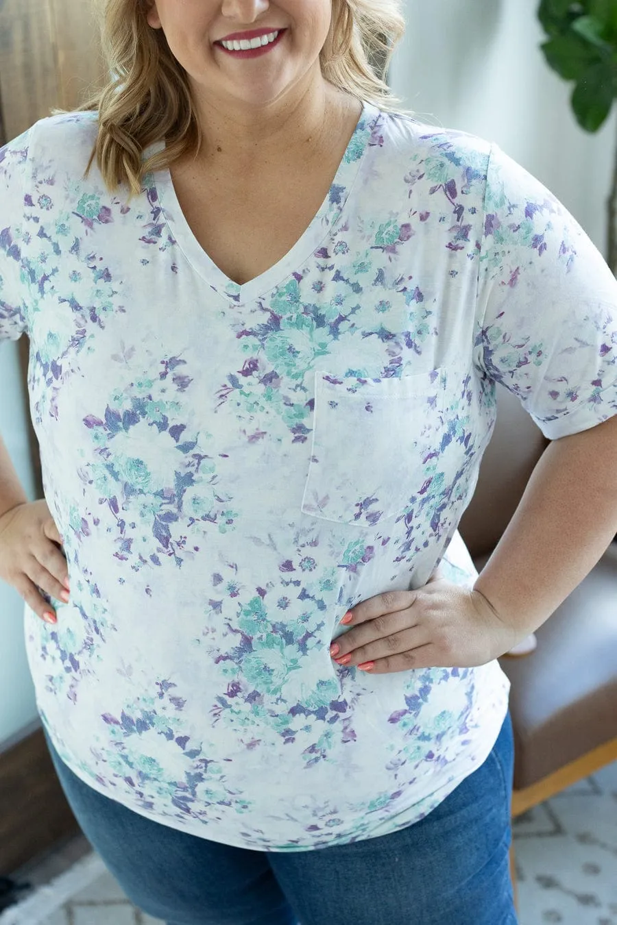 Pocketful of Perfect Tees- Floral Vibes