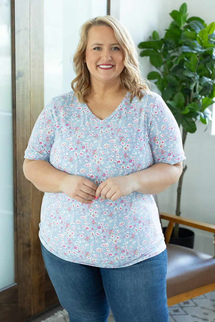 Pocketful of Perfect Tees- Floral Vibes