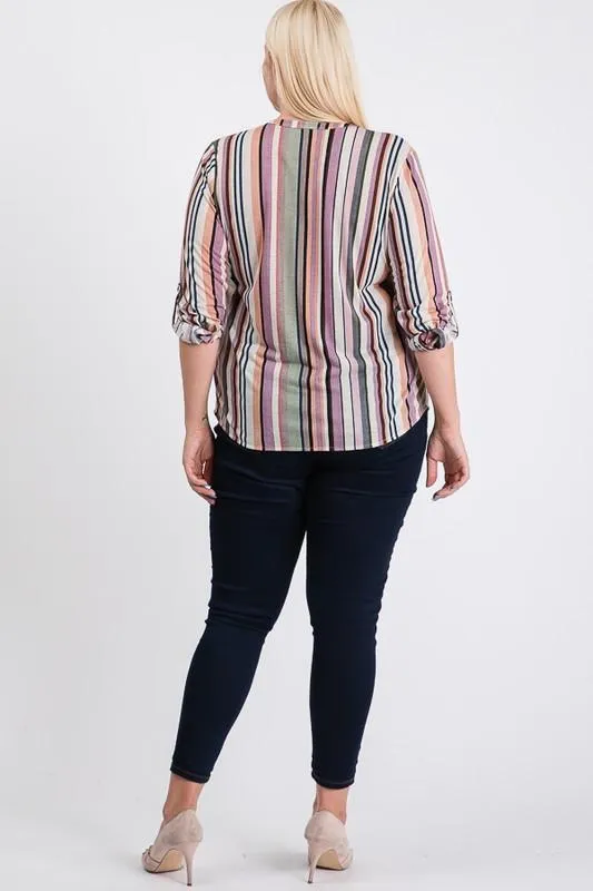 Relaxed Multi-Stripe Shirt