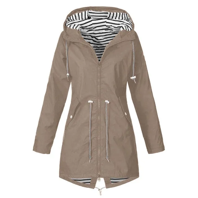 S-5XL Forest Jacket Raincoat Women Waterproof
