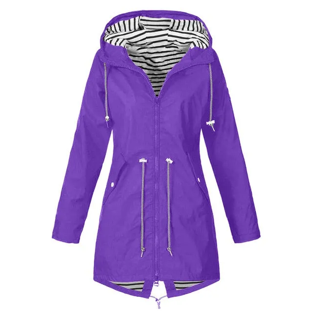 S-5XL Forest Jacket Raincoat Women Waterproof