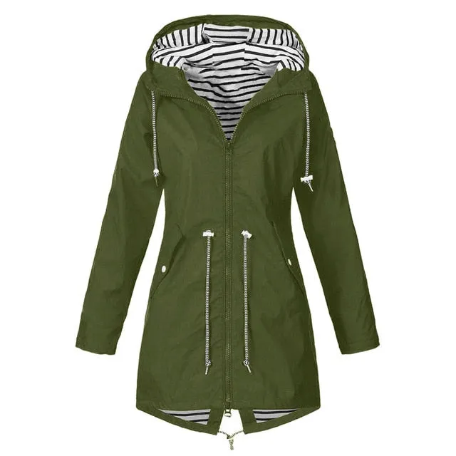 S-5XL Forest Jacket Raincoat Women Waterproof
