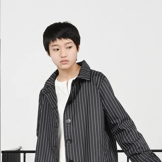 Tiohoh Ladies Raincoat Stripe Style
