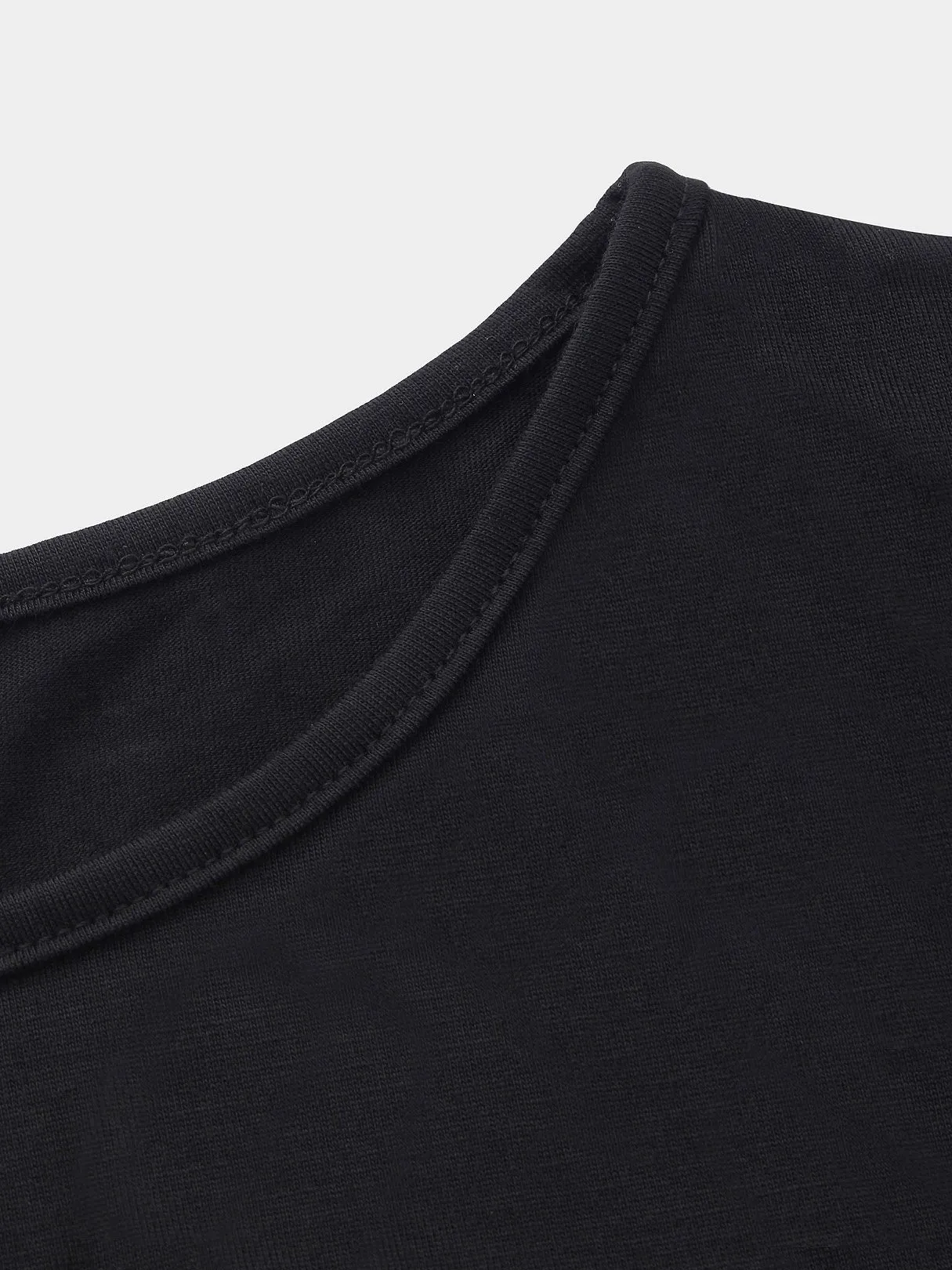 Wholesale Black Round Neck Long Sleeve Plain Casual Dresses