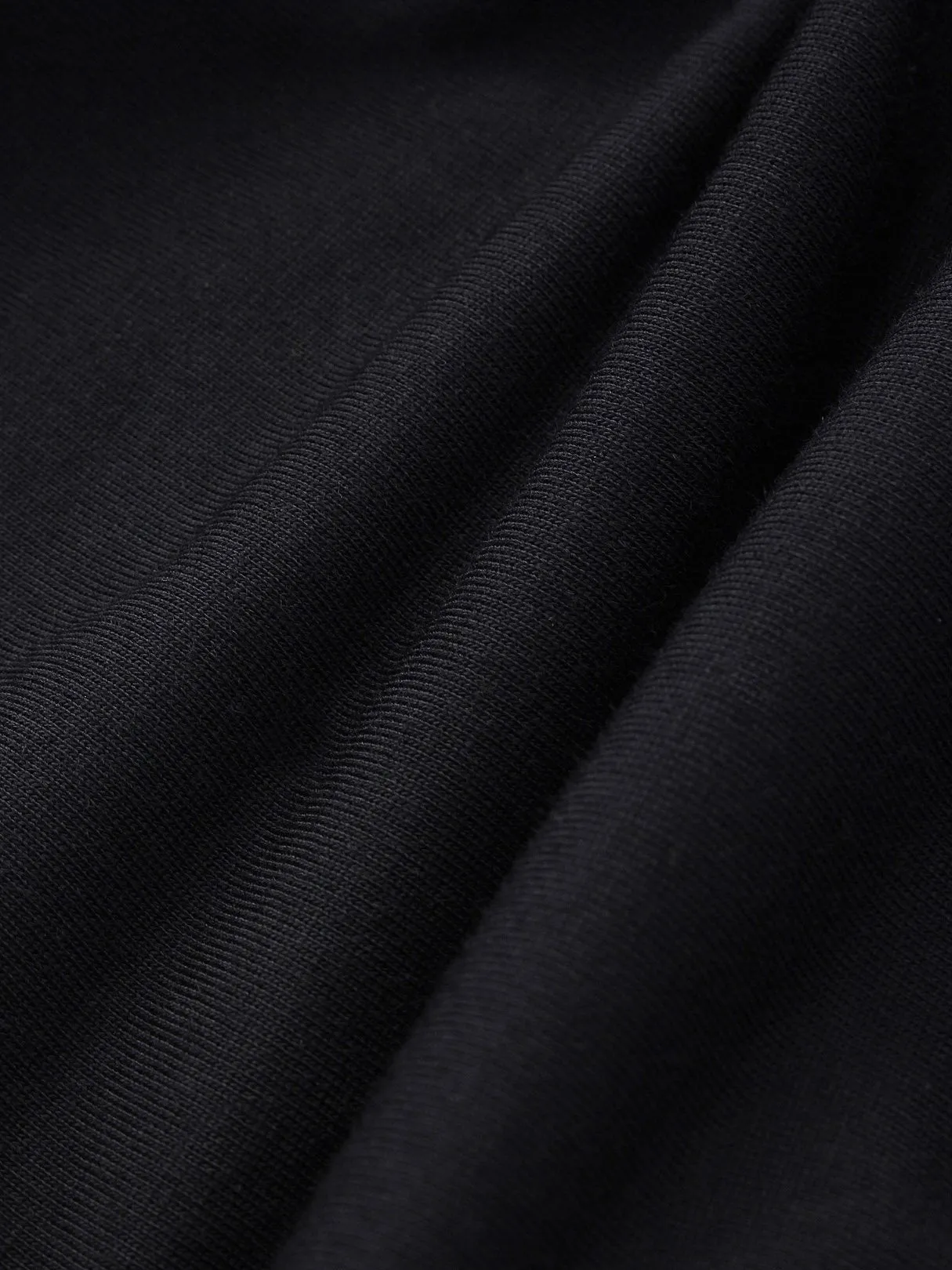 Wholesale Black Round Neck Long Sleeve Plain Casual Dresses