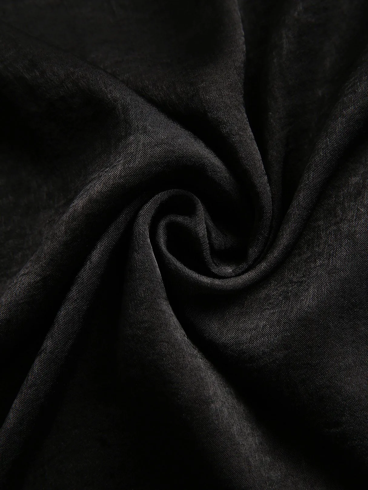 Wholesale Black V-Neck Short Sleeve Plain Self-Tie Wrap Slit Hem Casual Dress