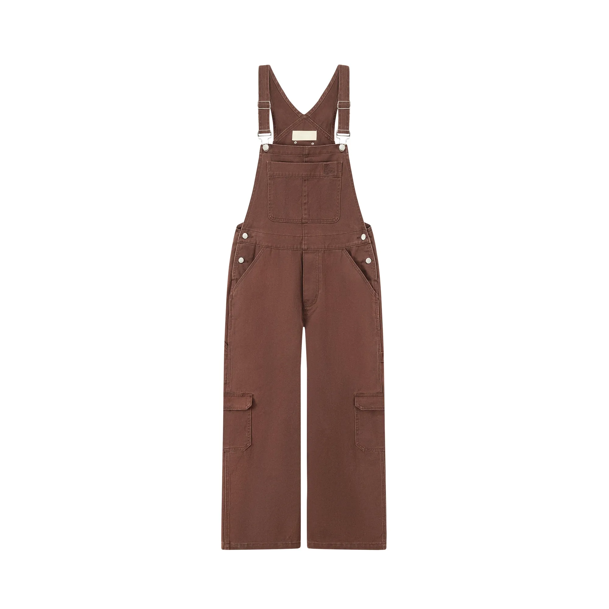 Wide Casual Denim Suspenders Jumpsuit